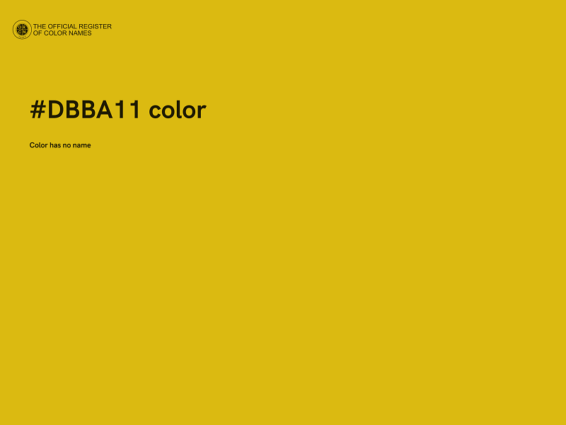 #DBBA11 color image
