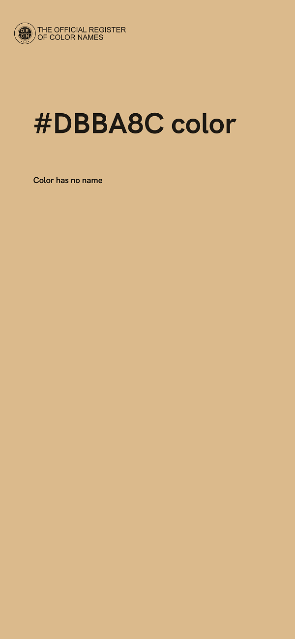 #DBBA8C color image