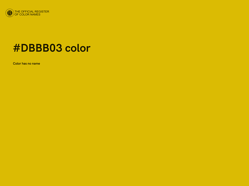#DBBB03 color image