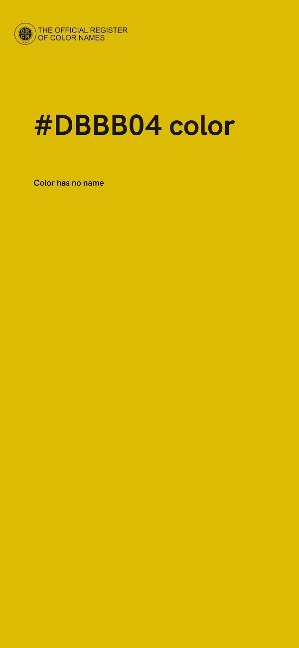 #DBBB04 color image