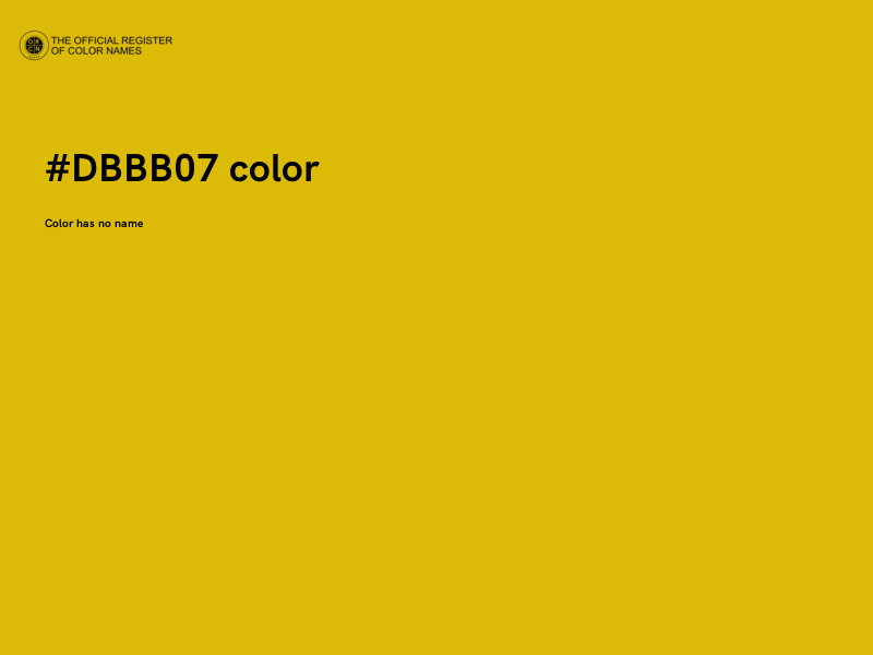 #DBBB07 color image