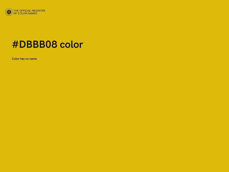 #DBBB08 color image