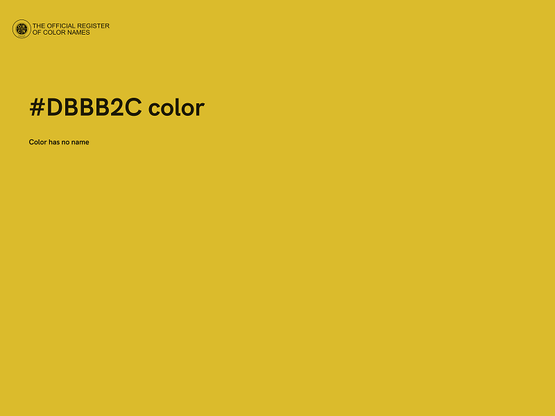 #DBBB2C color image