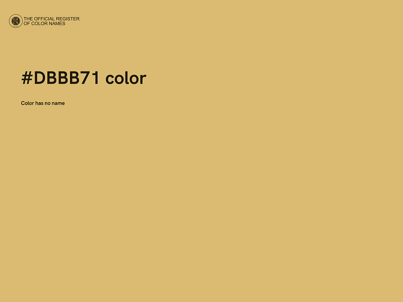 #DBBB71 color image