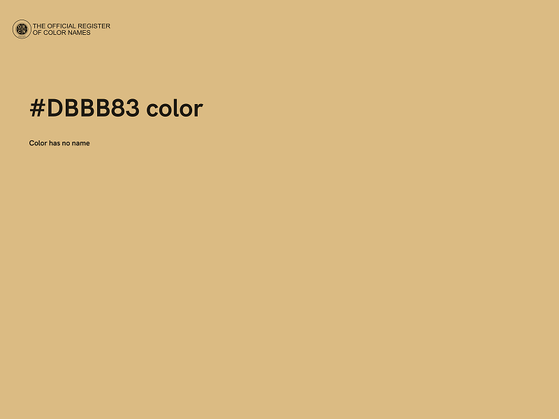 #DBBB83 color image