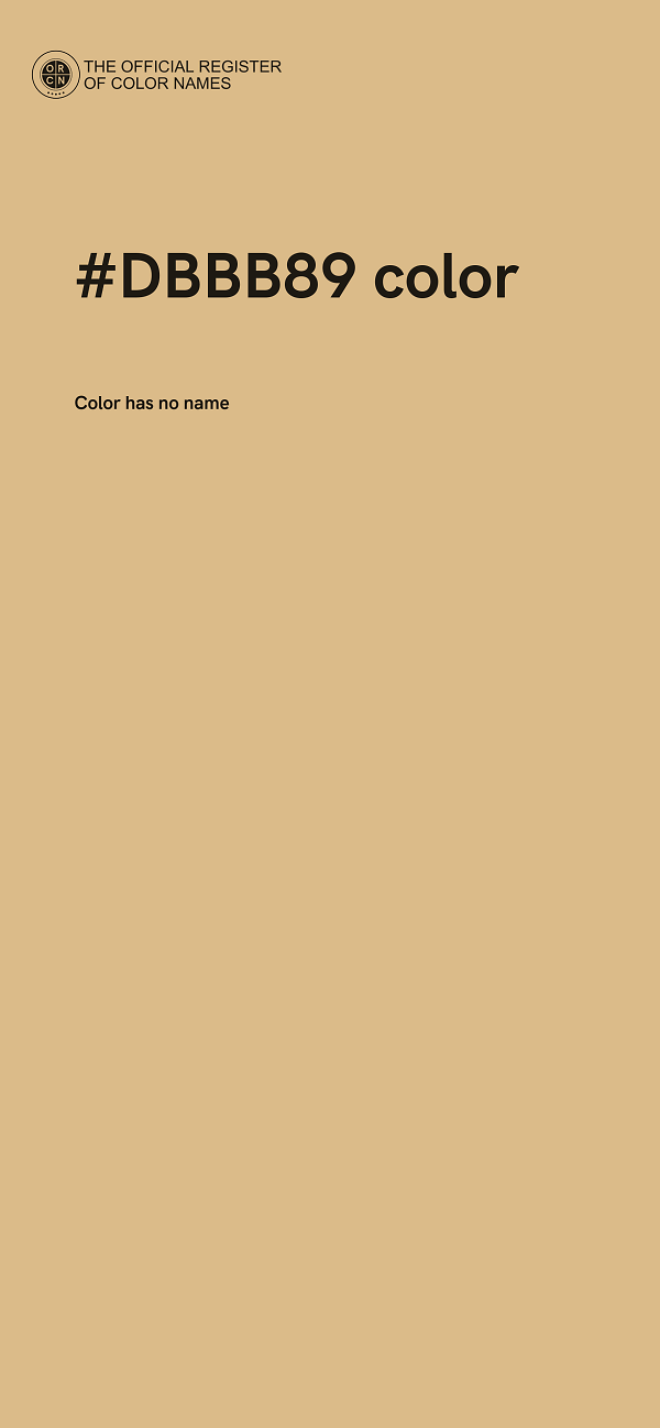 #DBBB89 color image