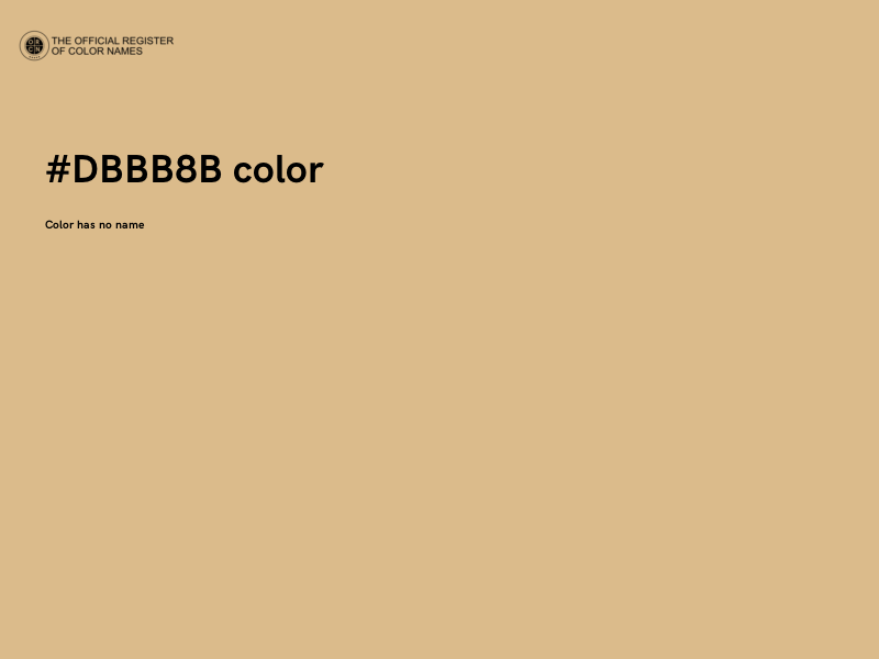 #DBBB8B color image