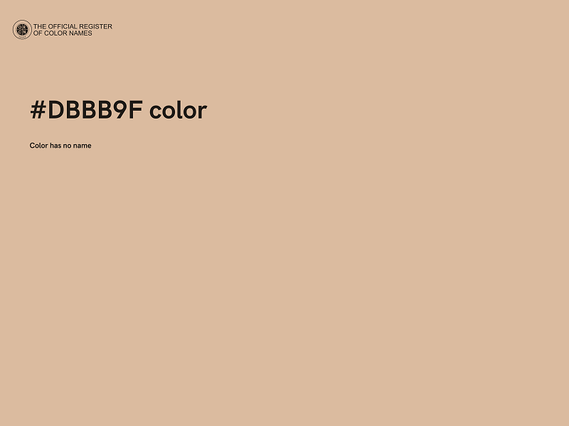 #DBBB9F color image