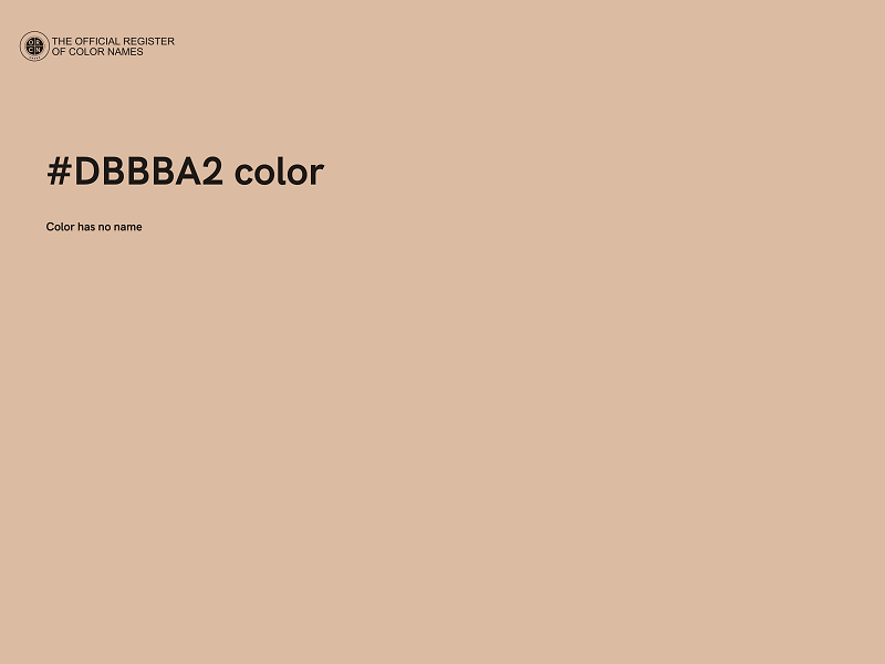 #DBBBA2 color image