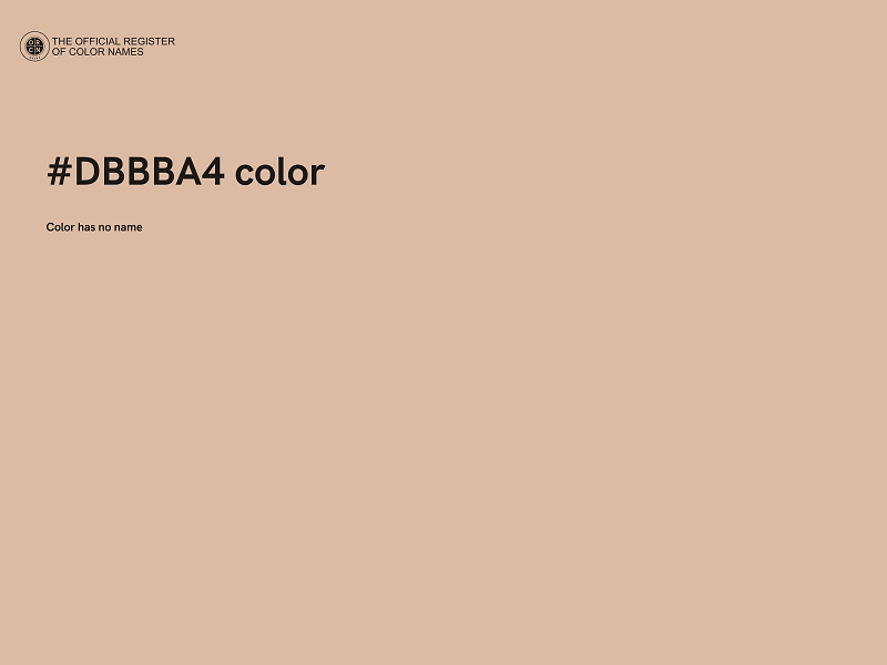 #DBBBA4 color image