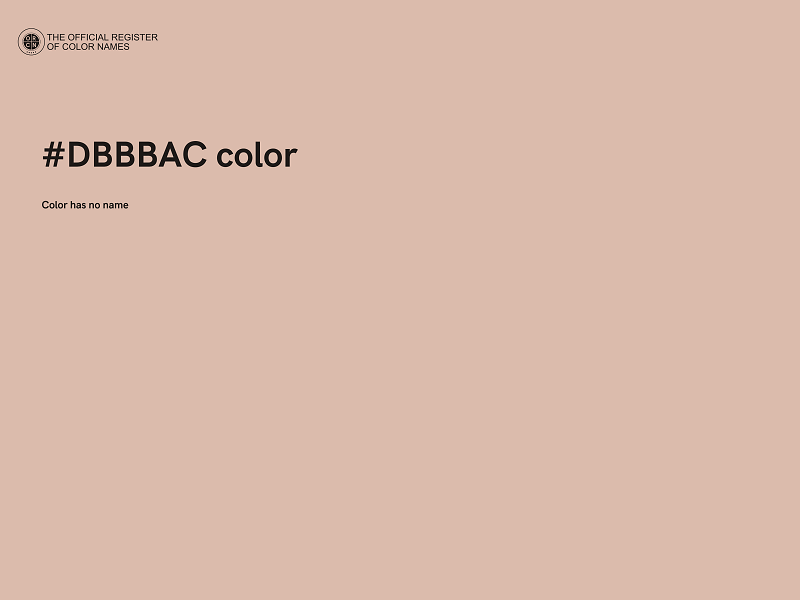 #DBBBAC color image