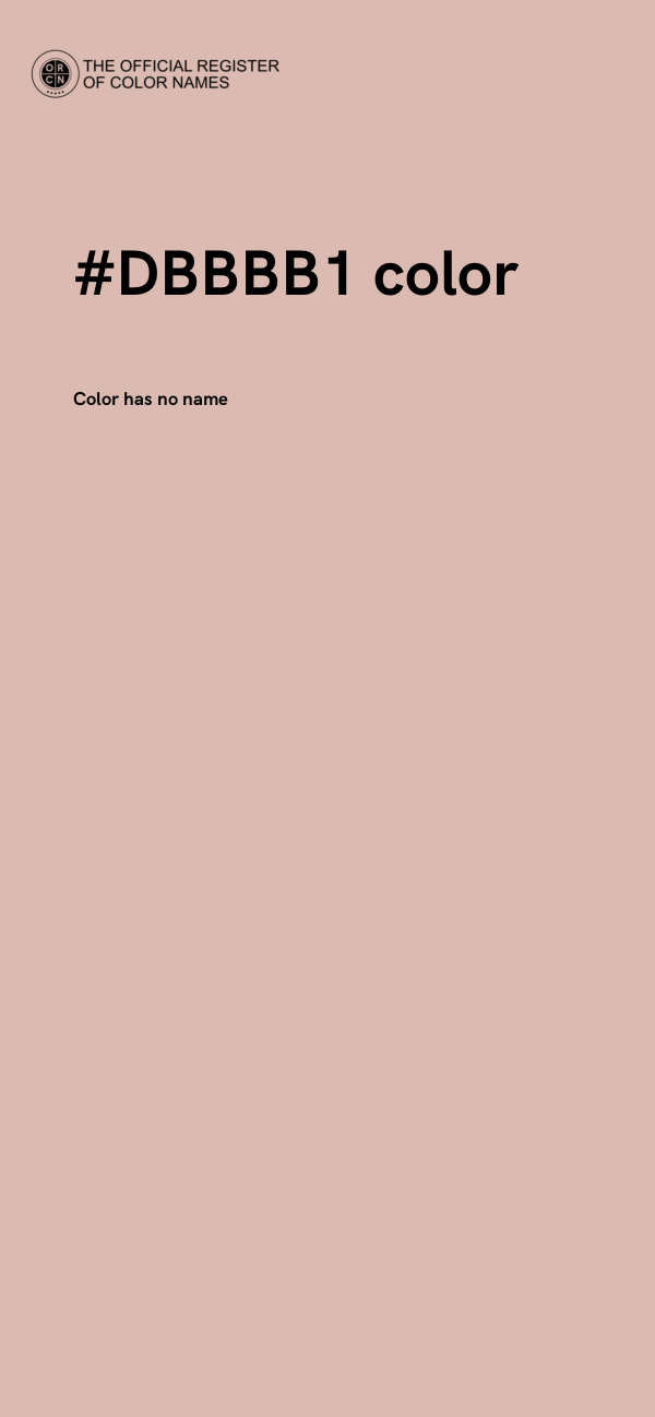 #DBBBB1 color image