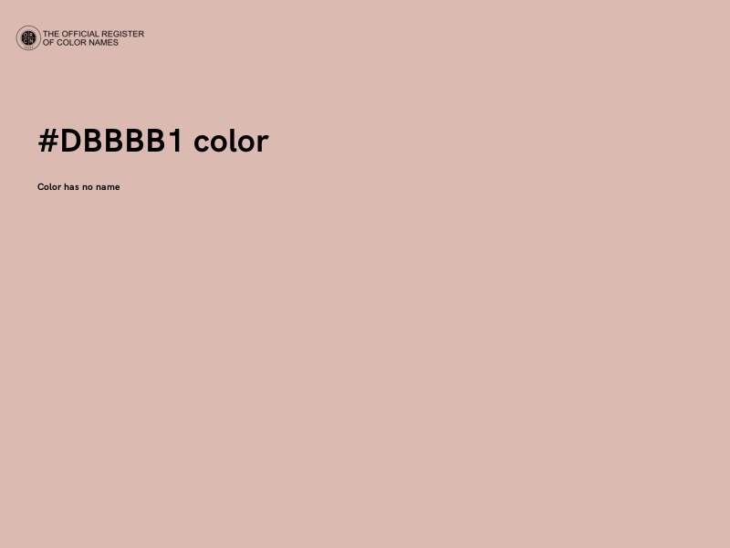 #DBBBB1 color image
