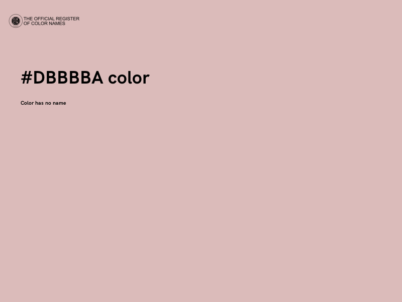 #DBBBBA color image