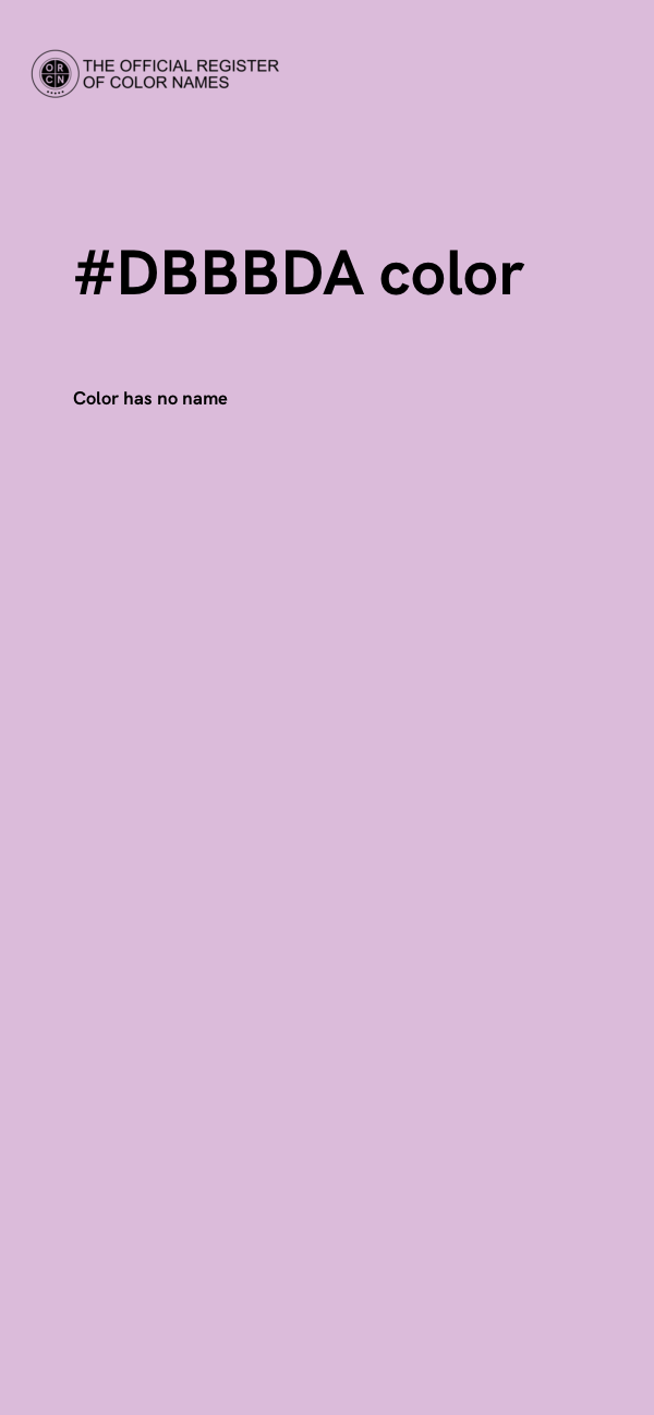 #DBBBDA color image