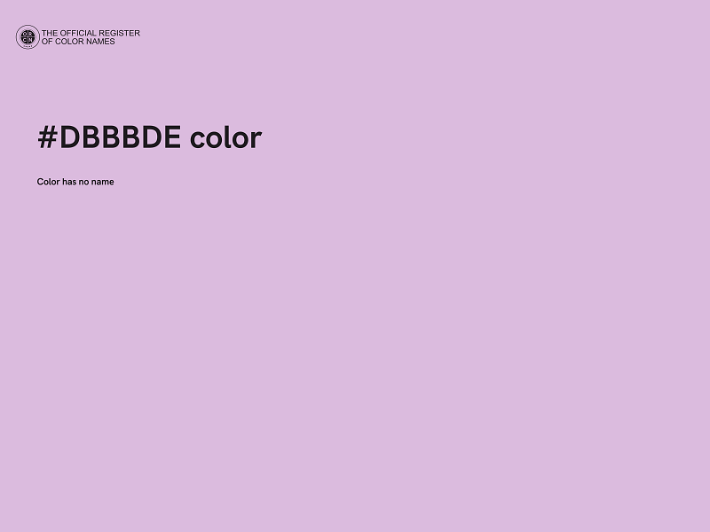 #DBBBDE color image