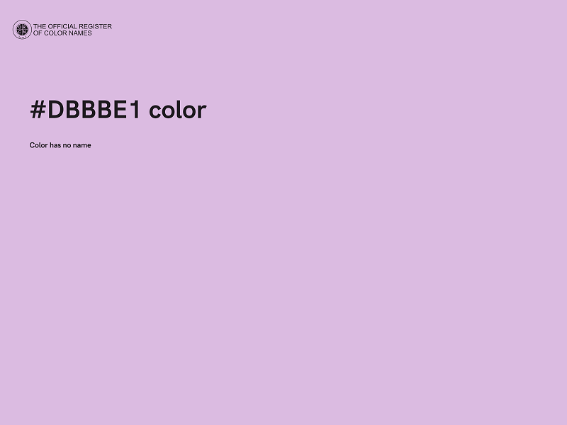#DBBBE1 color image