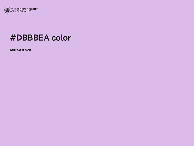 #DBBBEA color image