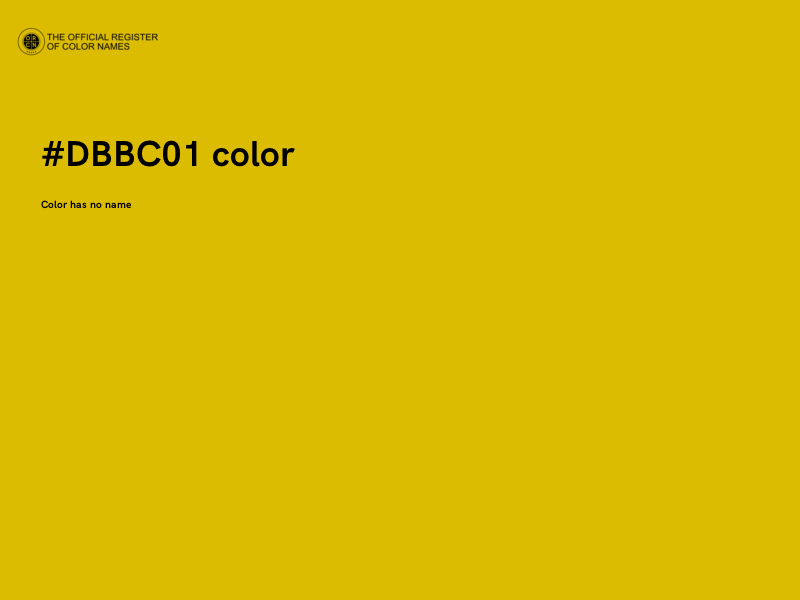 #DBBC01 color image