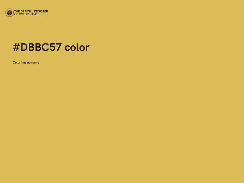 #DBBC57 color image