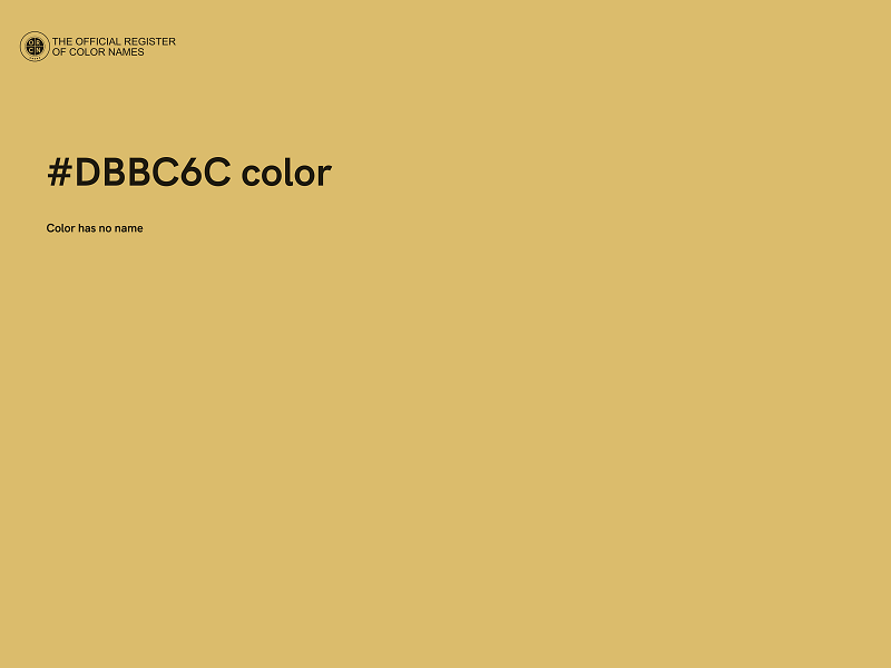 #DBBC6C color image