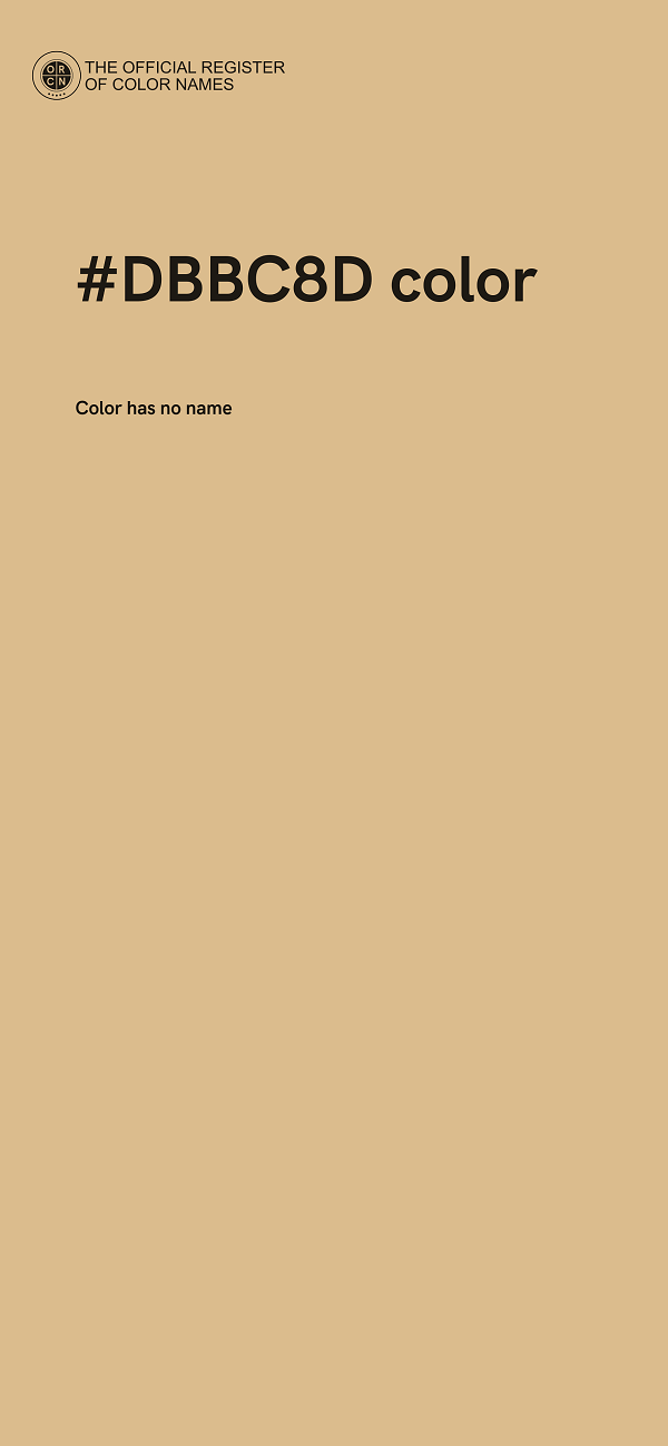 #DBBC8D color image