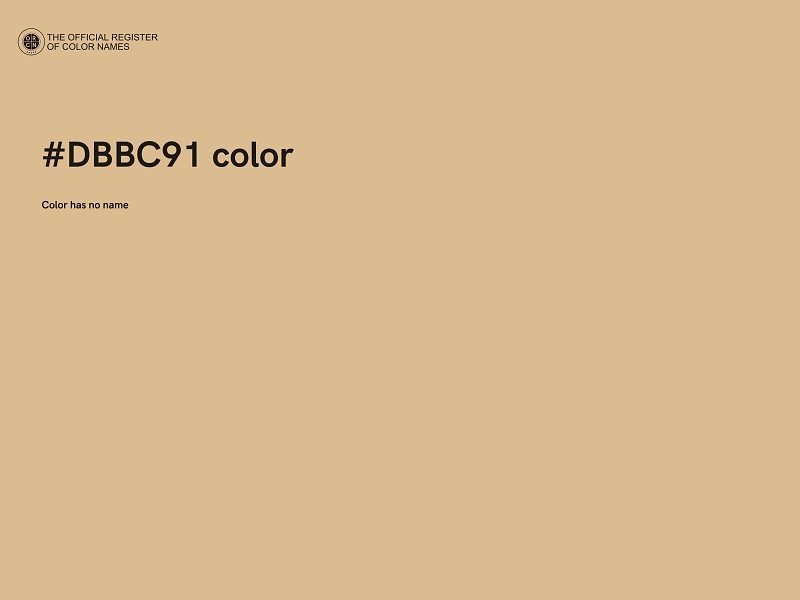 #DBBC91 color image