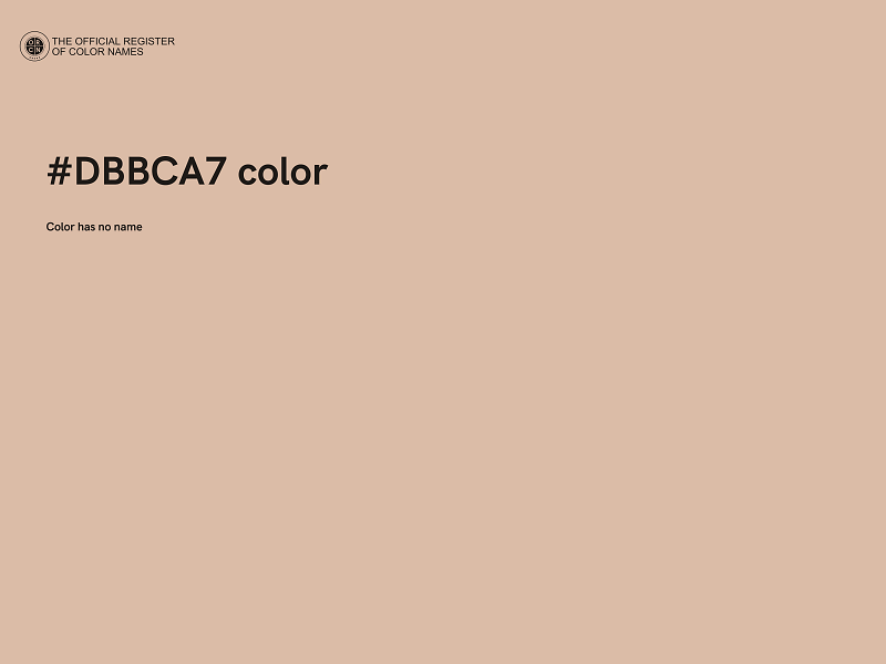 #DBBCA7 color image