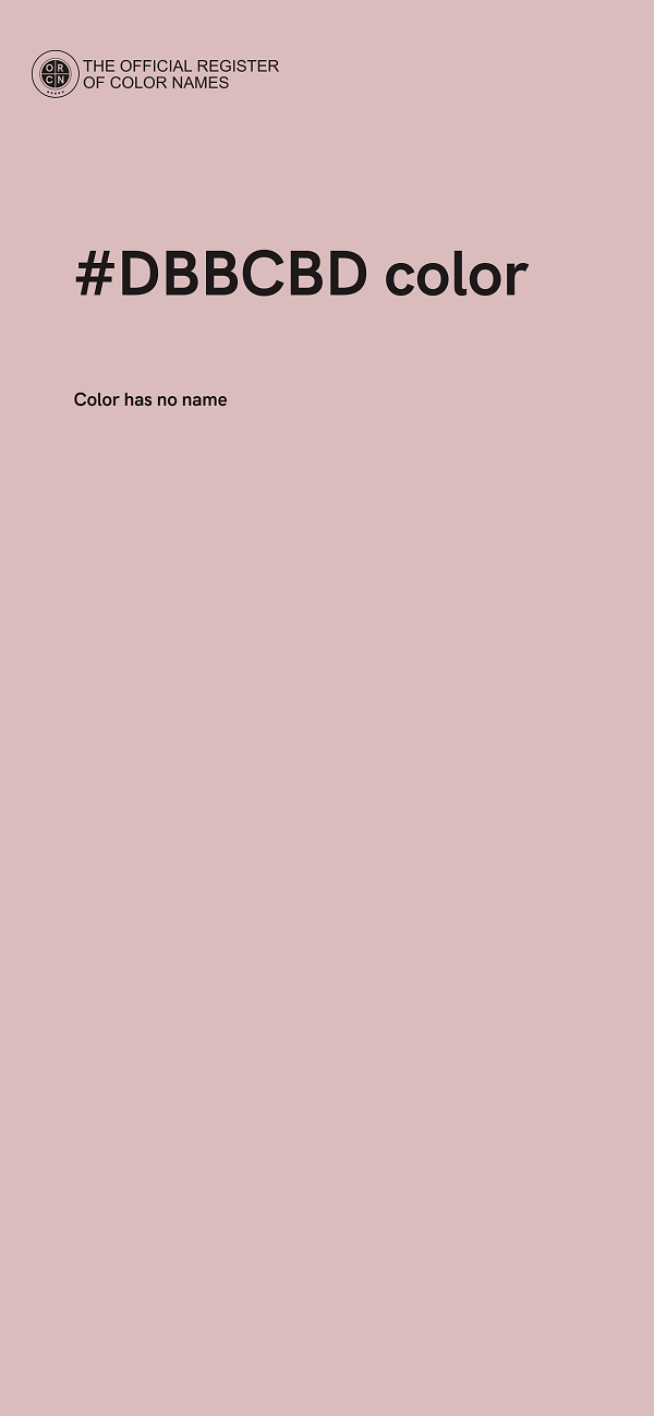 #DBBCBD color image