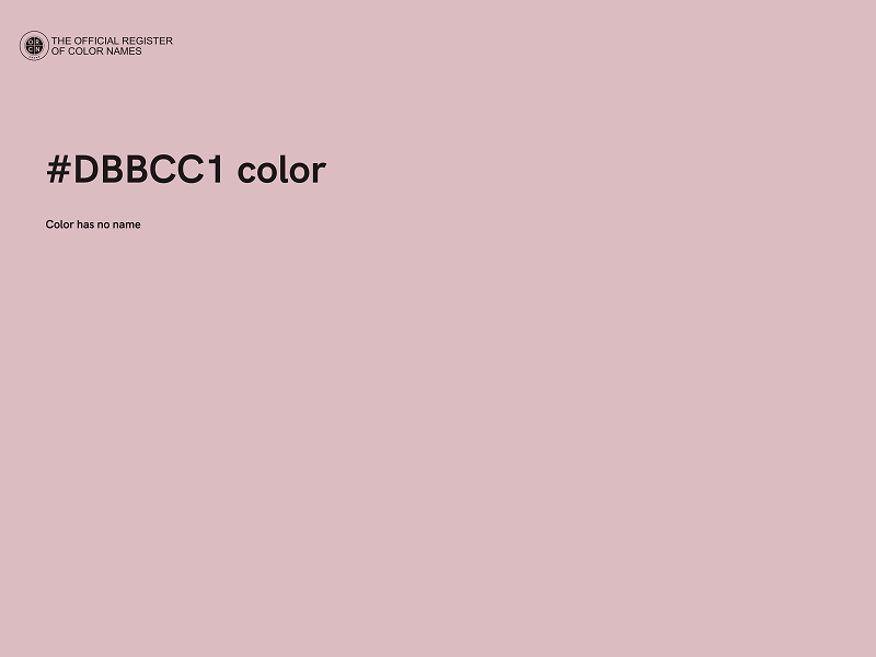 #DBBCC1 color image