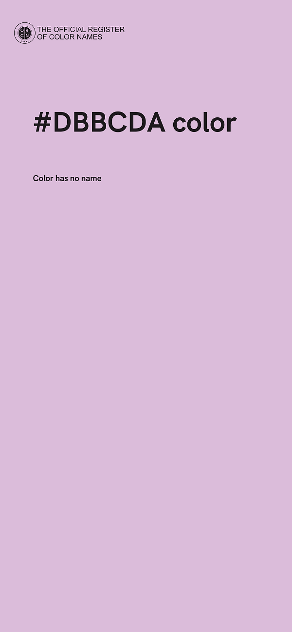 #DBBCDA color image