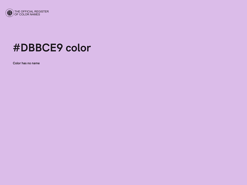 #DBBCE9 color image