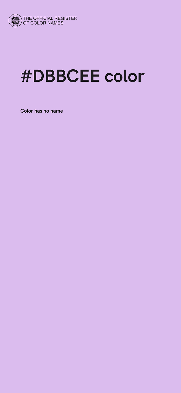 #DBBCEE color image