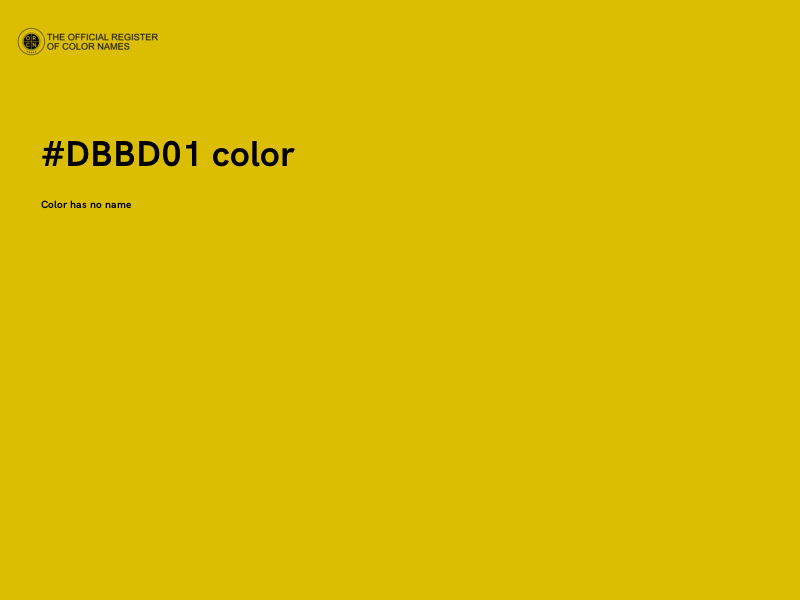 #DBBD01 color image