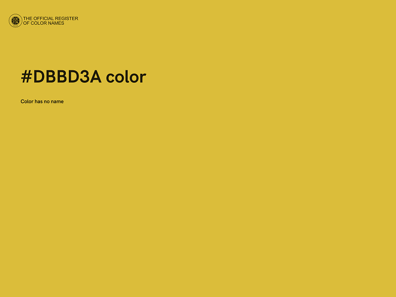#DBBD3A color image