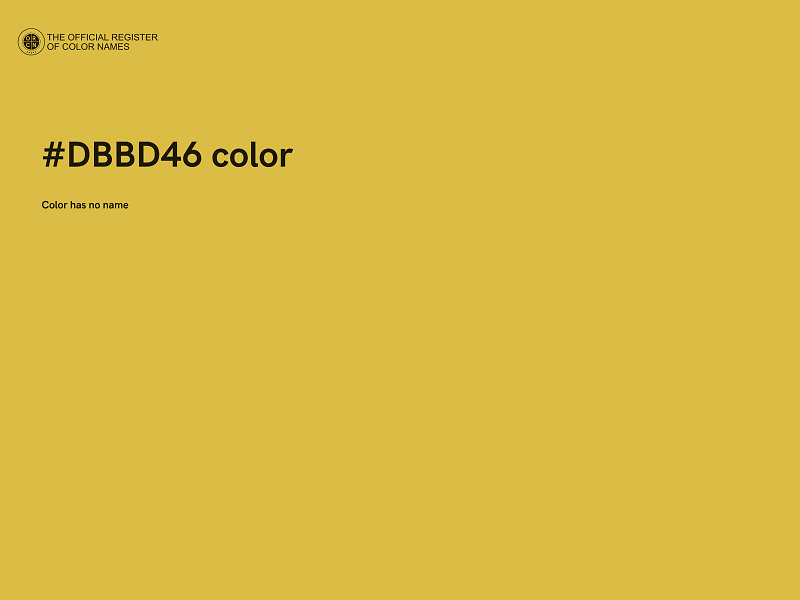 #DBBD46 color image
