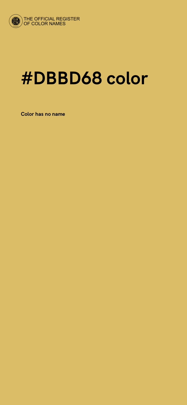 #DBBD68 color image