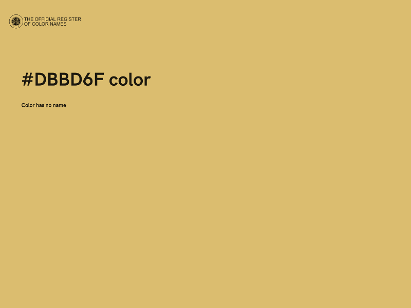 #DBBD6F color image