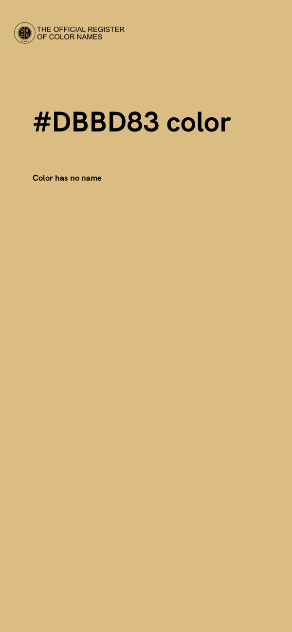 #DBBD83 color image