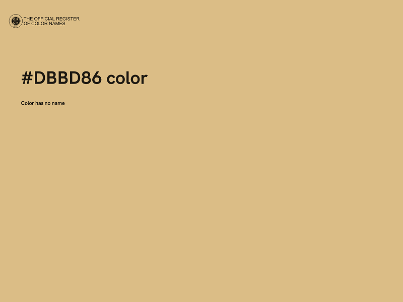 #DBBD86 color image