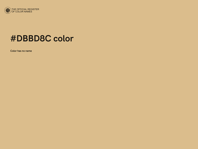 #DBBD8C color image