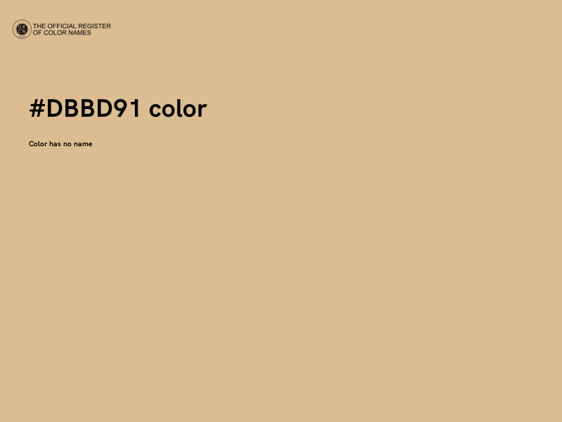 #DBBD91 color image