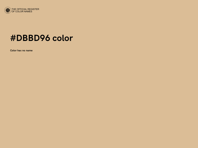 #DBBD96 color image