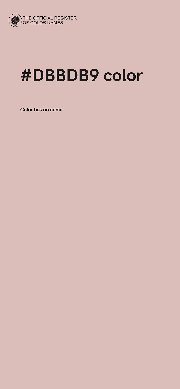 #DBBDB9 color image