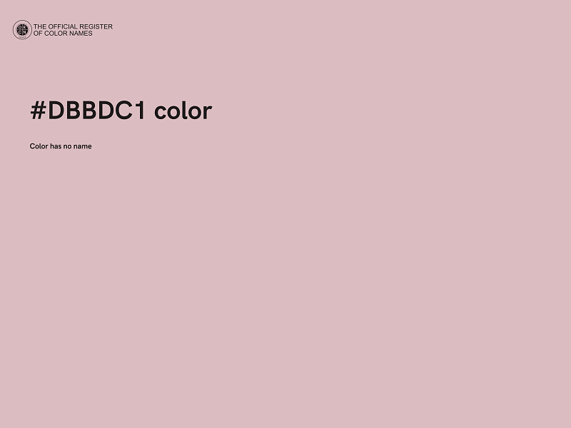 #DBBDC1 color image