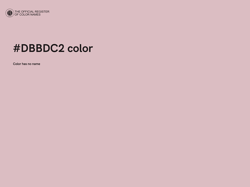 #DBBDC2 color image