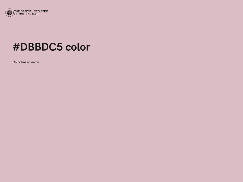 #DBBDC5 color image