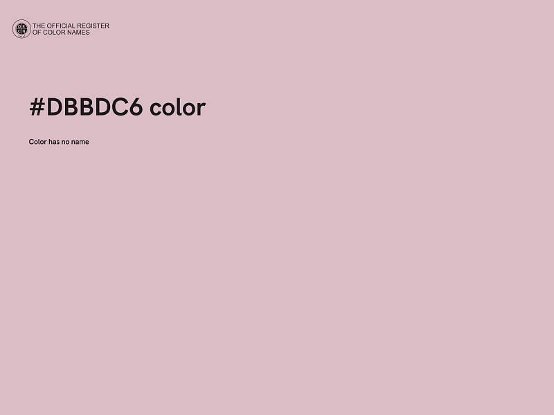 #DBBDC6 color image