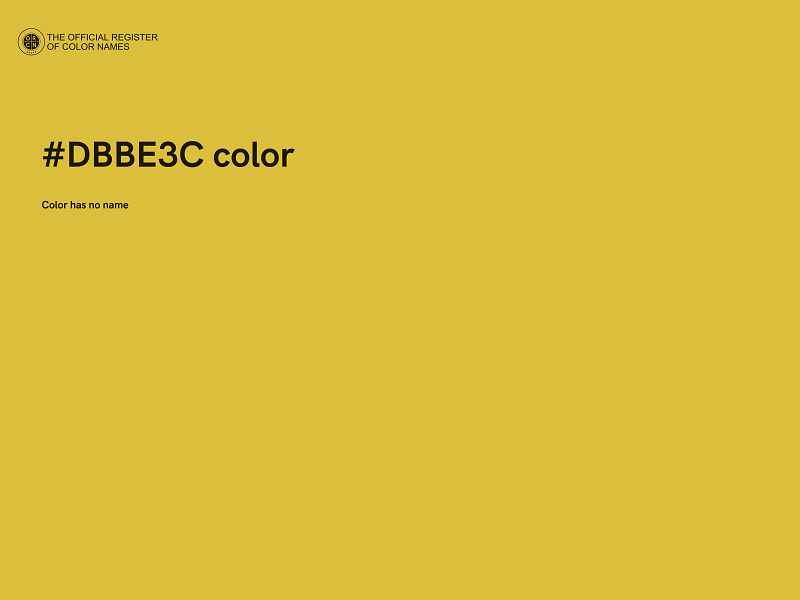 #DBBE3C color image