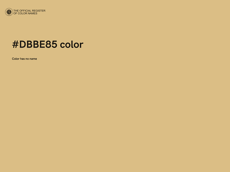 #DBBE85 color image